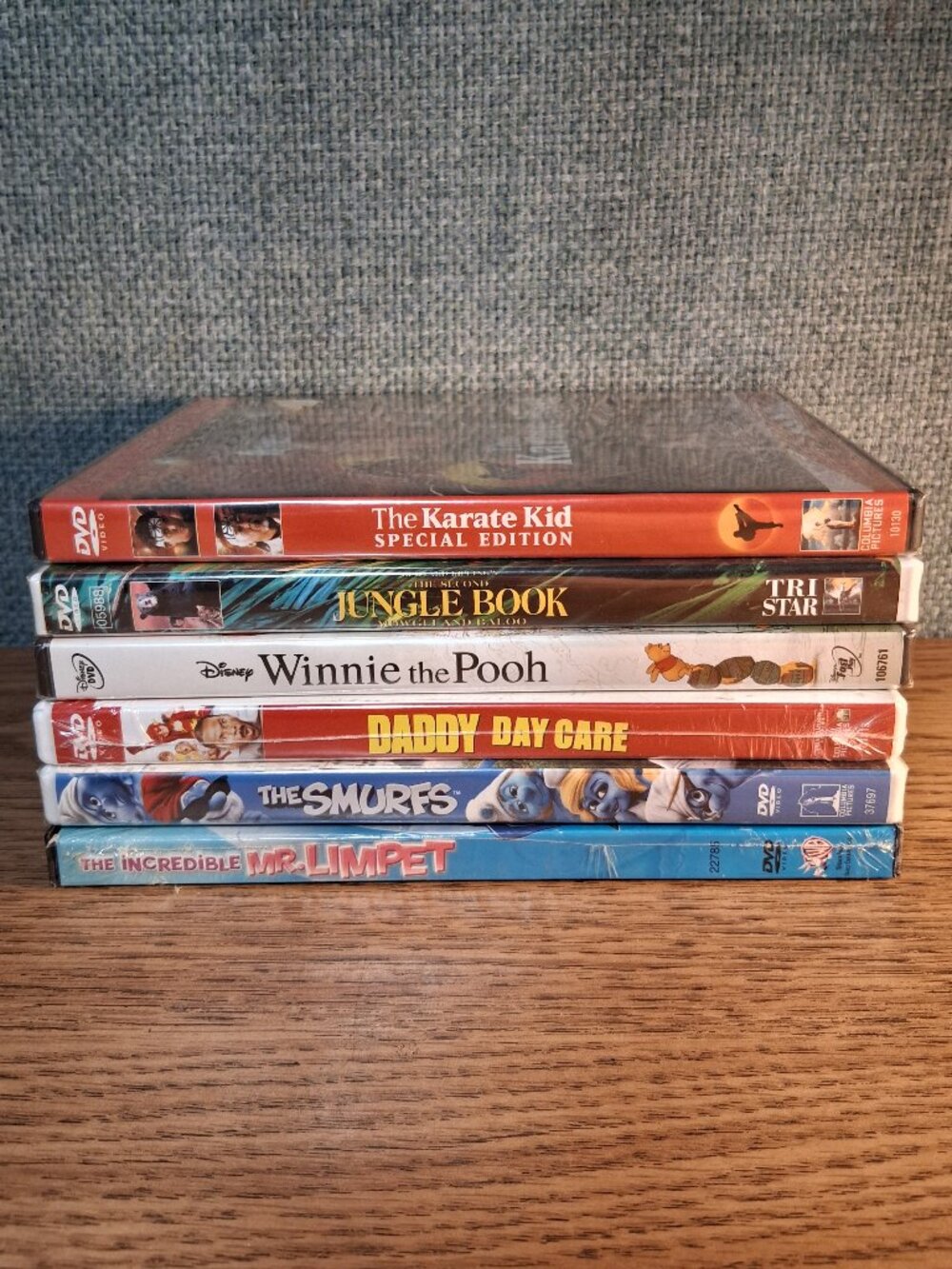 New Movie DVD Lot of 6 - Jungle Book Karate Kid Pooh Smurfs Mr Limpet Daddy Day
